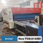 3100x530Two-color Slotting Machine arrived, semi-automatic printing machine , electric transverse movement(No 100950) FOB $13380