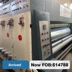 2800×480 tricolor round die-cutting machine (chain machine), semi-automatic printing machine with plateless die-cutting (No. 100949) FOB: $14788