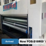 2600*410  three-color rotary die-cutting machine, semi-automatic printing machine, plateless die-cutting machine (No100948) FOB: $16900