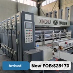 2800*410, front edge four-color printing, version-free die cutting, fully automatic printing machine (No100958) FOB: $28170